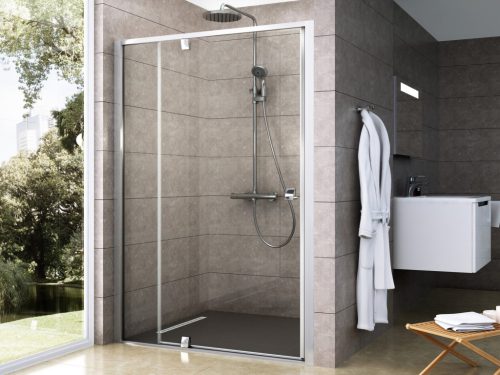 Pivot PDOP2-100 zuhanyajtó szatén+transparent