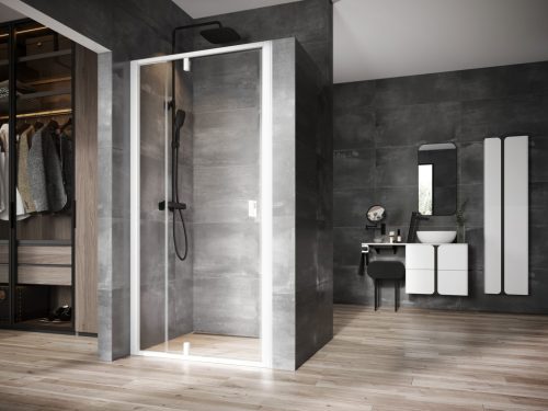 Nexty NDOP2-110 zuhanyajtó fehér+transparent