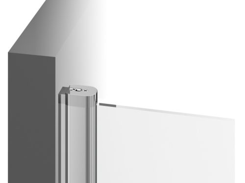 Chrome CSD2-110 zuhanyajtó fekete+transparent