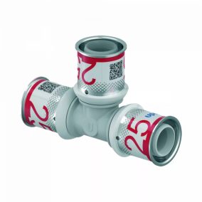   UPONOR S-Press PLUS PPSU műanyag egál T-idom ötrétegű csőhöz, 25 mm
