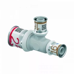   UPONOR S-Press PLUS PPSU műanyag szűkített T-idom ötrétegű csőhöz, 25x16x16 mm