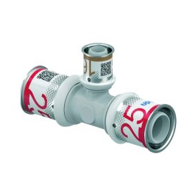   UPONOR S-Press PLUS PPSU műanyag szűkített T-idom ötrétegű csőhöz, 25x16x25 mm