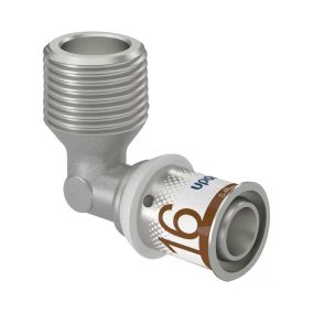   UPONOR S-Press PLUS menetes könyök idom ötrétegű csőhöz, 16 mm x 3/8" K