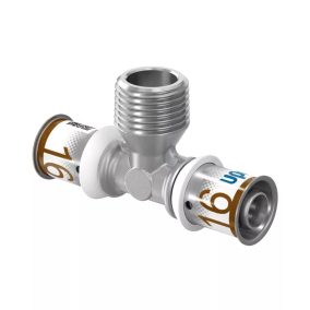   UPONOR S-Press PLUS menetes T-idom ötrétegű csőhöz, 16 x 1/2" K x 16