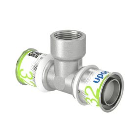   UPONOR S-Press PLUS menetes T-idom ötrétegű csőhöz, 32 x 1/2" B x 32