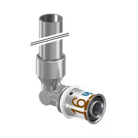   UPONOR S-Press PLUS radiátor bekötő könyök ötrétegű csőhöz, 16x12mm, L=150 mm