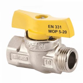   MOFÉM Flexum nikkelezett golyóscsap gázra 1/2" fix KB