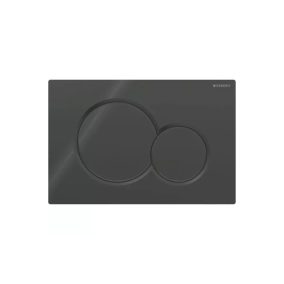GEBERIT Sigma 01 nyomólap WC tartályhoz, fekete