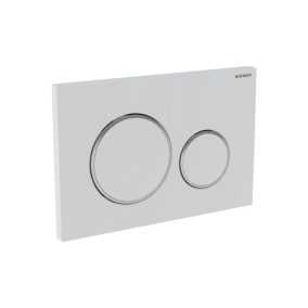   GEBERIT Sigma 20 nyomólap WC tartályhoz, fehér / fényes króm