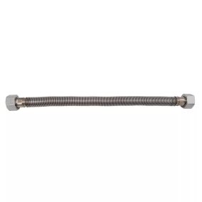  Nyújtható inox flexibilis bordáscső 30 - 60 cm, 1/2" BB