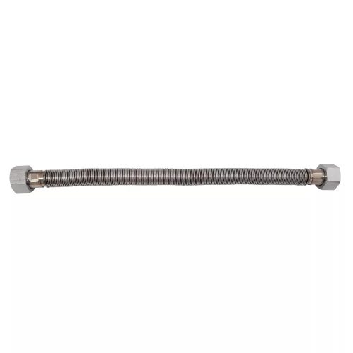 Nyújtható inox flexibilis bordáscső 30 - 60 cm, 1/2" BB