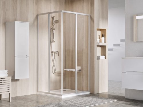 Supernova SRV2+SRV2 80x80 195 S zuhanykabin szatén+transparent