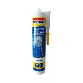 SOUDAL szaniter szilikon, színtelen, 280ml