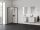 Blix II NBLRV2 90x90 zuhanykabin fekete+transparent