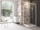 Blix BLRV2 90x90 zuhanykabin fehér+transparent