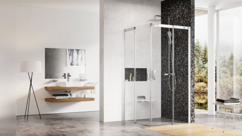 Matrix MSRV4-80x80 zuhanykabin szatén+transparent