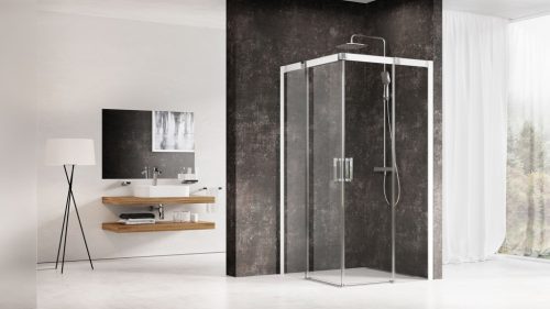 Matrix MSRV4-90x90 zuhanykabin fehér+transparent