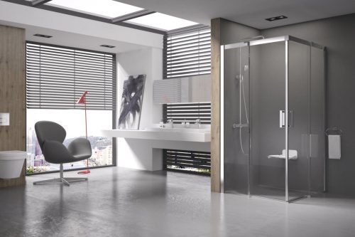 Matrix MSRV4-100x100 zuhanykabin krómhatású+transparent