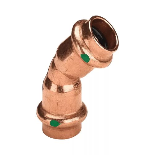 VIEGA 2426 Profipress 2 tokos 45° vörösréz ív idom vízre és fűtésre, 42 mm