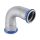 GEBERIT Mapress 2 tokos 90° inox ív, 28 mm