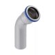 GEBERIT Mapress 1 tokos 45° inox ív, 15 mm 