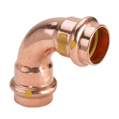 VIEGA 2616 Profipress G vörösréz ív, gázra, 90°, 2 tokos, 54mm