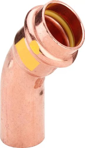 VIEGA 2626.1 Profipress G vörösréz ív, gázra, 45°, 1 tokos, 28mm