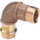 VIEGA 2614 Profipress G vörösöntvény könyök, gázra, 18mm tok x 1/2"K