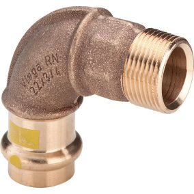   VIEGA 2614 Profipress G vörösöntvény könyök, gázra, 18mm tok x 3/4"K