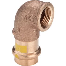   VIEGA 2614.2 Profipress G vörösöntvény könyök, gázra, 15mm tok x 1/2"B