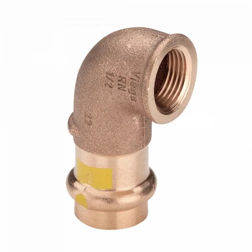VIEGA 2614.2 Profipress G vörösöntvény könyök, gázra, 22mm tok x 1"B