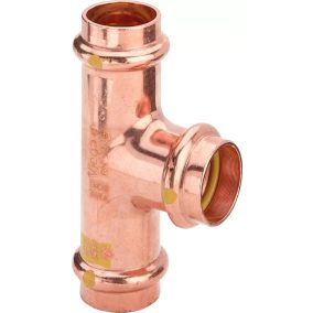   VIEGA 2618 Profipress G vörösréz szűkített T-idom, gázra, 28-22-28mm
