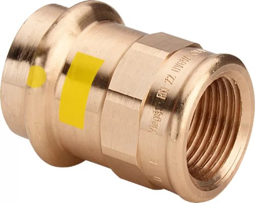 VIEGA 2612 Profipress G vörösöntvény belső menetes átmeneti idom, gázra, 18mm x 1/2"B