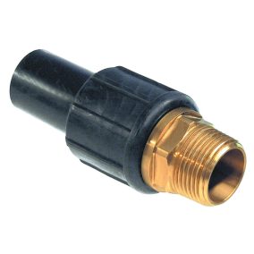  UNIDELTA S5 elektrofitting KPE átmeneti idom, réz menettel, PE100, SDR11, 110mm x 4"K