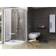 Pivot PSKK3 80x80 zuhanykabin fehér/króm+transparent
