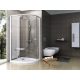 Pivot PSKK3 80x80 zuhanykabin fehér+transparent