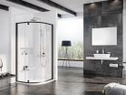 Pivot PSKK3 80x80 zuhanykabin fekete+transparent