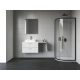 Blix II NBLCP4 90x90 zuhanykabin fekete+transparent