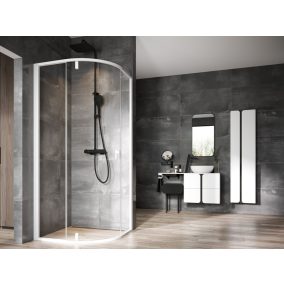 Nexty NSKK3-90 zuhanykabin matt fehér+transparent
