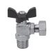TECNOVIELLE sarok golyóscsap hollanderrel, 3/4" BK