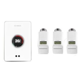   Bosch EasyControl Set CT 200 okostermosztát 3db rádiós termofejjel, fehér