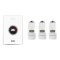 Bosch EasyControl Set CT 200 okostermosztát 3db rádiós termofejjel, fehér