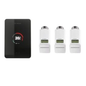   Bosch EasyControl Set CT 200 okostermosztát 3db rádiós termofejjel, fekete