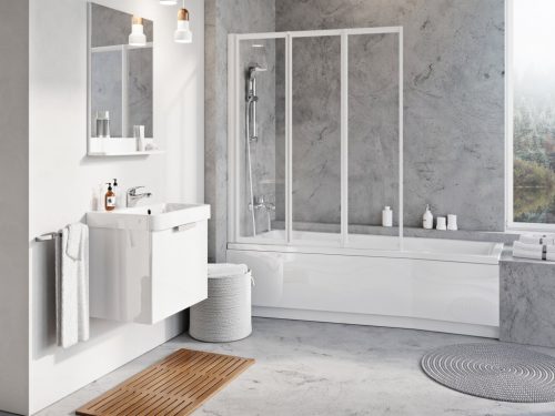 VS3 130 kádparaván fehér+transparent
