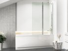 CVS2-100 jobb kádparaván krómhatású+transparent