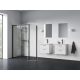 Blix II NBLPS 80 fix oldalfal fekete+transparent