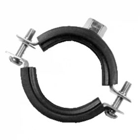   CONCEPT kétcsavaros gumis csőbilincs, M8/M10 anya, 102-116 mm, 4"