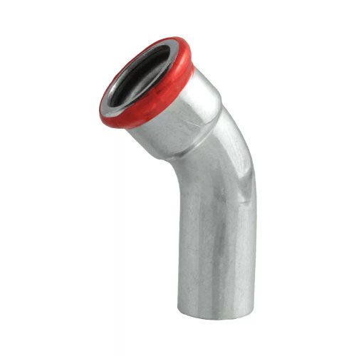 FixTrend Steel Press szénacél ív, 45°, 1 tokos, 76.1mm
