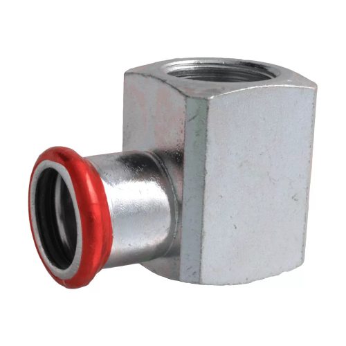 FixTrend Steel Press szénacél könyök, rövid, 22mm tok-3/4"B