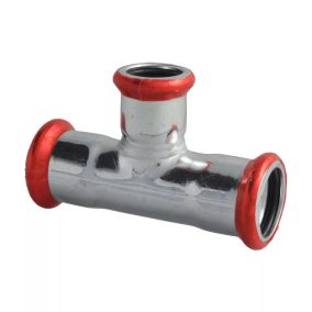   FixTrend Steel Press szénacél szűkített T-idom, 22-18-22mm